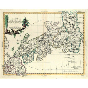 L'Impero del Giapon diviso in sette principali parti. Venezia, Antonio Zatta, 1785.