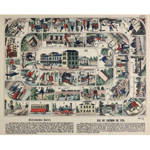Jeu de Chemin de Fer. Weissenbourg, Rudolph Ackermann, 1910 circa.