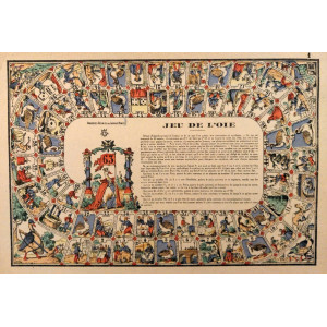 Jeu de l'oie. Nancy, Imageries Reunies de Jarville, 1910.