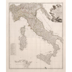 Karte von Italien. Vienna, Franz Anton Schraembl, 1788.	