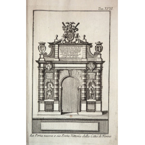 La Porta nuova o sia Porta Vittoria della Città di Turino. Venezia, Thomas Salmon, 1751.