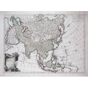 L’Asie divisée en ses principaux Etats assujettie aux observations astronomique. Venezia, Remondini, 1784.