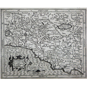  LATIUM NUNC CAMPAGNA DI ROMA. Amsterdam, Gerardus Mercator, 1635.
