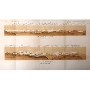 Le Alpi Svizzere e le Alpi Tirolesi viste dal Corno Stella. Torino, E. F. Bossoli, 1881.