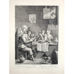 Le bon pere. Parigi, Jacques Philippe Le Bas, 1735.