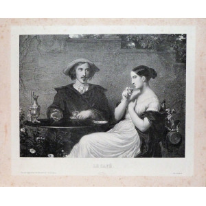 Le café. Parigi, Goupil e Vibert, 1840.