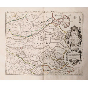 Le Cours du Po. Parigi, Charles Amadeus De Berey, 1734.