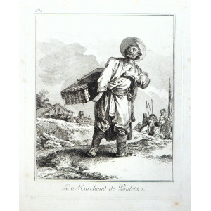 Le marchand de poulets. Parigi, Le prince, 1765.