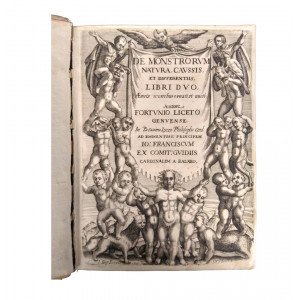 Liceti, Fortunio. De monstrorum natura, caussis, et differentiis libri duo. Padova, Paolo Frambotto, 1634 - 1633 (in fine).
