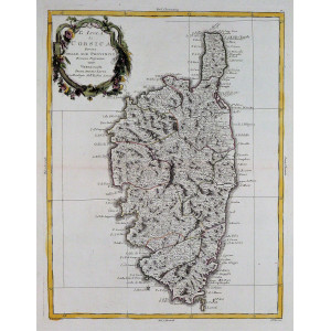 L'Isola di Corsica divisa nelle sue provincie. Venezia, Antonio Zatta, 1782.