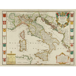 L’Italie divisée en ses Estats. Parigi, Peter Starckman, 1707.