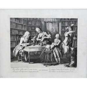 Lo speziale. Bassano, Francesco Baretta, 1750 circa.