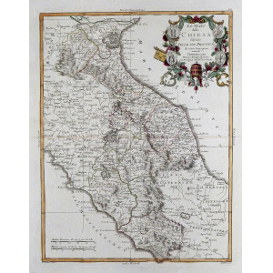  Lo Stato della Chiesa diviso nelle sue provincie. Venezia. Antonio Zatta, 1782.