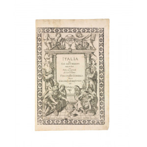 Magini, Giovanni Antonio - Magini, Fabio. Italia di Gio. Ant. Magini data in luce da Fabio suo figliuolo al Serenissimo Ferdinando Gonzaga duca di Mantova edi Monferrato etc. Bologna, Nicol Tebaldini, 1642.