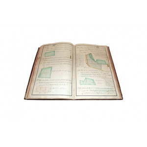 Manoscritto - Maina, Giovanni Antonio. Figurato della misura del territorio di S. Michele stata formata nell’anno 1721. Villanova d’Asti, 1796.