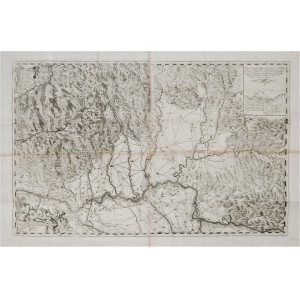 Mappa geografica esattissima delle provincie del Tortonese, Pavese, Alessandrino contenute dal corso del Fiume Po. Milano, Marco Antonio Dal Re, 1720-1730 circa.