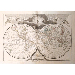 Mappemonde - Carte d’Amerique - Carte d’Afrique - Carte d’Europe - Carte d’Asie. Parigi, Jean-Claude Dezauche, 1788-1790.
