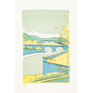 Menzio, Francesco. Veduta di Torino con il Ponte Vittorio Emanuele I e il Ponte Umberto I. Torino, Giulio Bolaffi Editore, 1972.