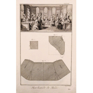 Metiers-Marchande de modes. Parigi, 1751-1772.