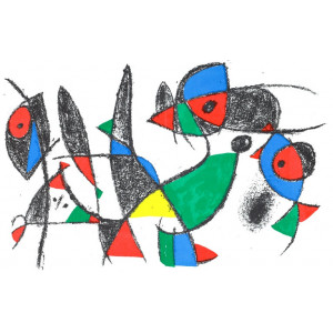 Mirò, Joan. Lithograph IX. Parigi, Maeght Editeur, 1975.