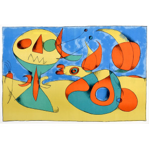 Mirò, Joan. Miró Artigas V - Oiseau zéphire. Parigi, Maeght, 1956.