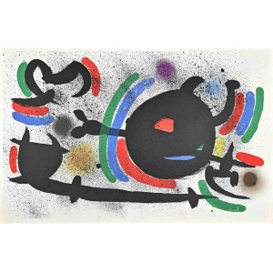 Mirò, Joan. Miró Lithographe - Plate X. Parigi, A. C. Marzo & C., 1972.