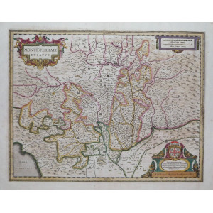 Montisferrati Ducatus. Amsterdam, Johannes Janssonius, 1650 circa.