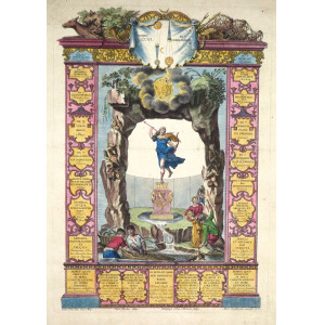 Nomen Luna. Augsburg, Martin Engelbrecht, 1730 circa. 