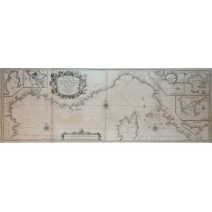 Nouvelle Carte de Cotes de Catalogne, Roussillon, Languedoc, provence d'Italie et partie de l’Isle de Corce. Marsiglia, Peter Starckman, 1715 - 1726.