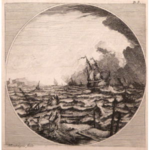 Paesaggio di marina. Parigi, Nicolas de Plattemontagne, 1660 circa.