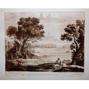 Paesaggio ideale. Londra, Claude Le Lorrain-Richard Earlom-John Boydel, 1777.
