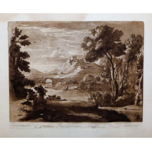 Paesaggio ideale. Londra, Claude Le Lorrain-Richard Earlom-John Boydel, 1777.