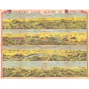 Panorama dalle alture di Superga. Torino, G. Monetti, 1890.