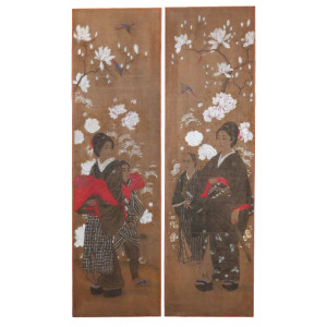 Paravento Samurai. Giappone, seconda metà XIX secolo.