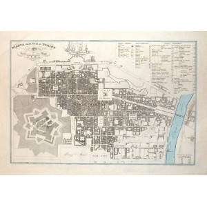 Pianta della città di Torino. Torino, Giovanni Battista Maggi, 1838.