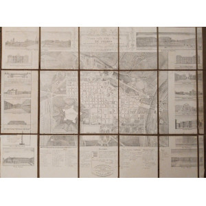 Pianta della città e borghi di Torino cogli ingrandimenti dal 1814 al 1837. Torino, Ajello e Doyen, 1837 - Pianta guida e statistica poliometrica. Torino, Bacciarini,1863.