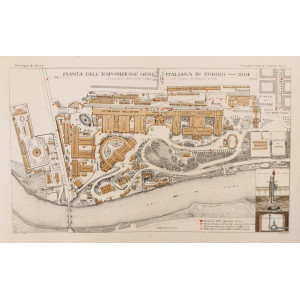 Pianta dell'Esposizione Generale Italiana. Torino, Doyen, 1884.