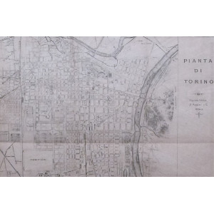 Pianta di Torino. Milano, S. Muggiani & C., 1860-1870 circa.