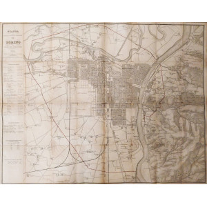 Pianta regolare della città e borghi di Torino colle sue adiacenze. Torino, Maggi, 1854.