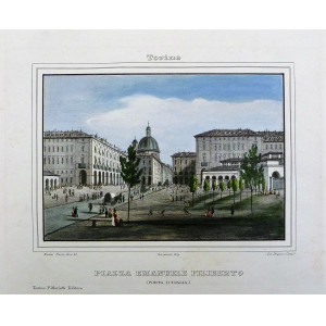 Piazza Emanuele Filiberto. Torino, Doyen & C., 1839.