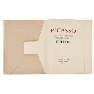 Picasso, Pablo - Buffon, Georges-Louis Leclerc Comte De. [Histoire Naturelle]. Eaux-fortes originale pour des textes de Buffon. Parigi, Martin Fabiani, 1942.