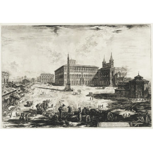 Piranesi, Giovanni Battista. Vedute di Roma - Veduta della Piazza, e Basilica di S. Giovanni in Laterano. Roma, 1748 - 1778.