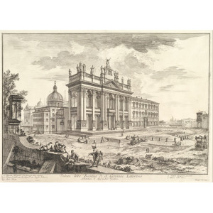 Piranesi, Giovanni Battista. Vedute di Roma - Veduta della Basilica di S. Giovanni in Laterano. Roma, 1748 - 1778.