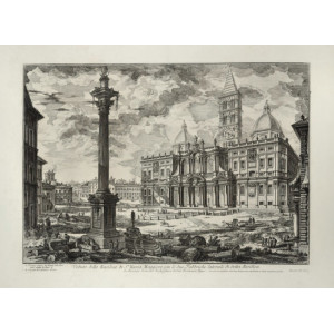 Piranesi, Giovanni Battista. Vedute di Roma - Veduta della Basilica di S.ta Maria Maggiore. Roma, 1748 - 1778. 