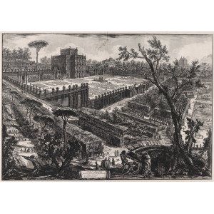 Piranesi, Giovanni Battista. Vedute di Roma - Villa Panfili fuori di Porta S. Pancrazio. Roma, 1748 - 1778.