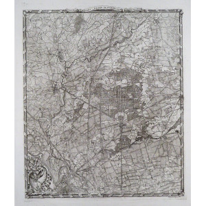 Plan de la Forêt Roiale de Stupinis, et de ses environs. Torino, Giacomo  Stagnon, 1780.