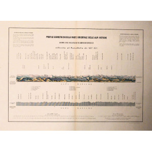 Profilo geometrico della parte occidentale delle Alpi Retiche dal Monte Ortles al Picco dei Tre Signori. Milano, Vallardi-Bertotti, 1895.