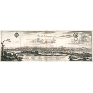 Prosp. der statt Parys. Francoforte, Caspar Merian, 1654.