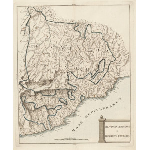 Provincia di Mondovì e Principato d’Oneglia. Torino, Francesco Prato, 1798.