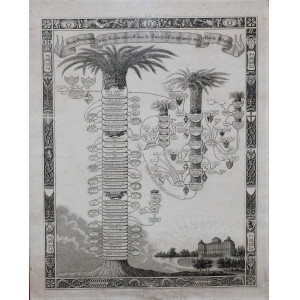 Ramo genealogico della Serenissima Casa di Savoia-Carignano e suo reale stipite. Torino, Giacomo Arghinenti, 1840 circa.